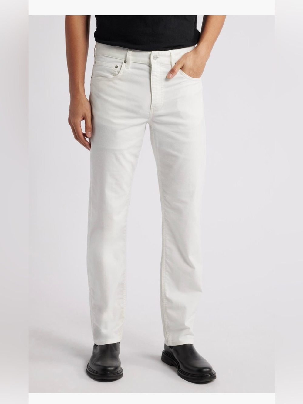 Frame Men's White Straight-Leg Jeans